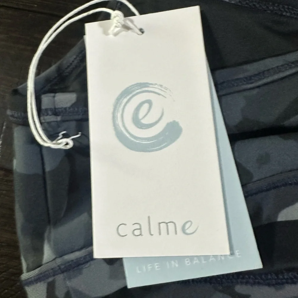 Calme by Johnny Was Camo Print Endurance Sports Bra II Size M New